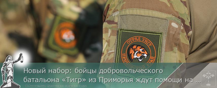 Новый набор: бойцы добровольческого батальона «Тигр» из Приморья ждут помощи на передовой
